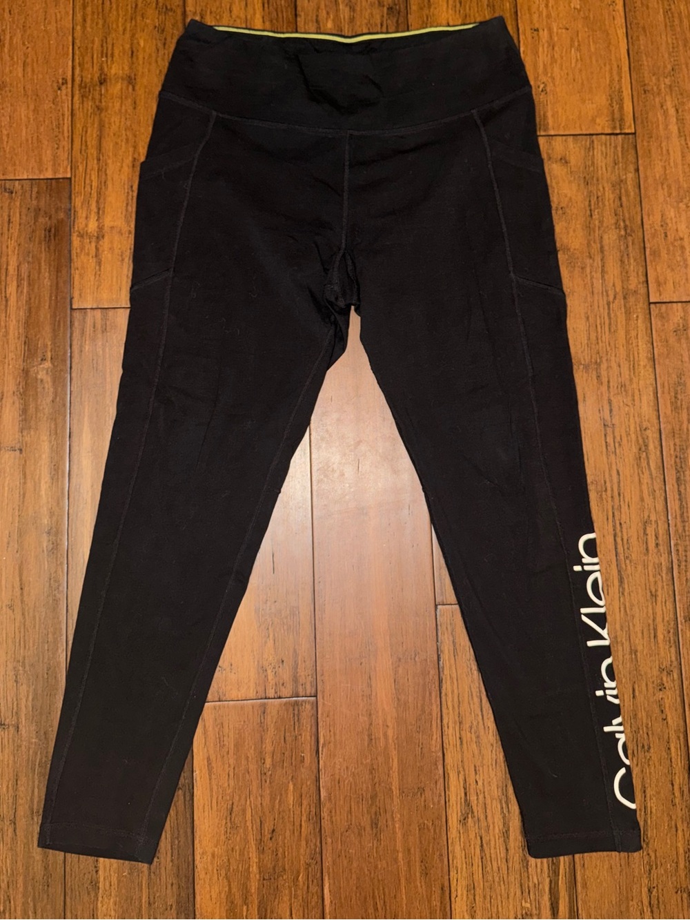 Calvin Klein Performance Black 7/8 Cropped Leggings Size Large